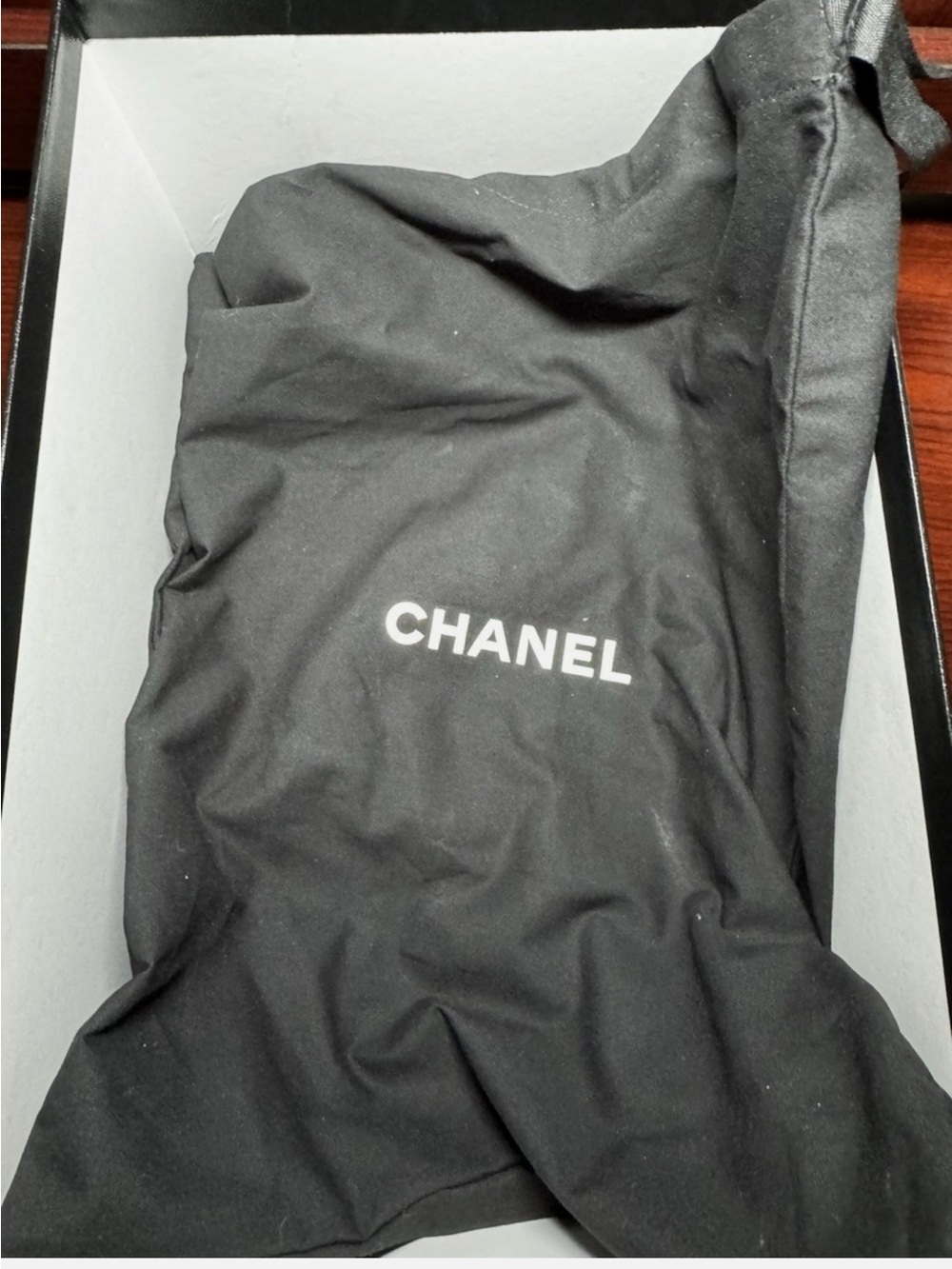 CHANEL Cream and Black Men's Quilted Sole Sneakers - Picture 6 of 8